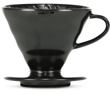 Пуровер V60 Matte Black чорний керамічний на 1-4 чашки 3VDC-02-MB-UEX