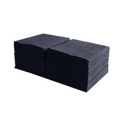 Серветка столова чорна двошарова 325*325 (250 шт)