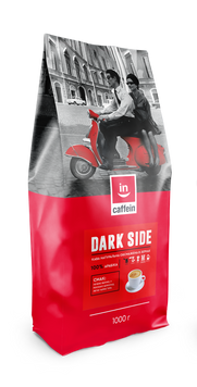 Dark side CAFFEIN кава в зернах бленд арабік 1 кг