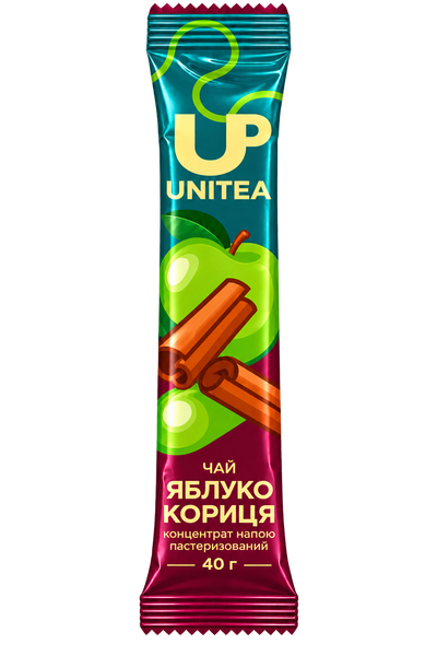 Концентрат напитка Яблоко-корица ТМ UNITEA 1 САШЕ 40 г (16 шт/уп)