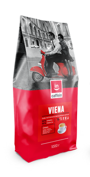 Viena CAFFEIN кава в зернах бленд 1 кг