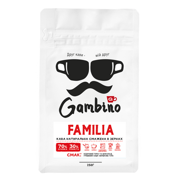 Familia GAMBINO кофе в зернах бленд 0,25 кг