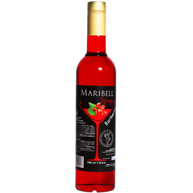 Сироп Барбарис для кофе и коктейлей ТМ MARIBELL