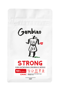 Strong GAMBINO кава в зернах бленд 0,25 кг