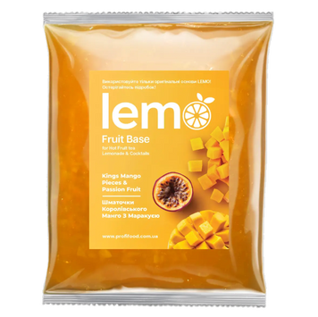 Концентрат для лимонаду LEMO Маракуя-Манго зі шматочками 1 кг