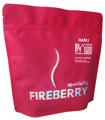 Ethiopia Haru Espresso FIREBERRY кава мелена моносорт 0,25кг Гейзер