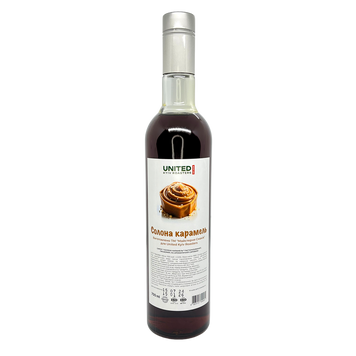 Сироп Солона карамель для кави та коктейлів ТМ UNITED KYIV ROASTERS, 0,7л